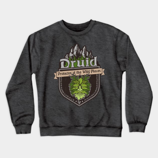Druid - Protector of the Wild Places Crewneck Sweatshirt by KennefRiggles